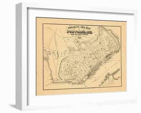 1869, Portland, Maine-null-Framed Giclee Print