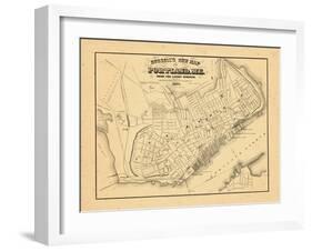 1869, Portland, Maine-null-Framed Giclee Print