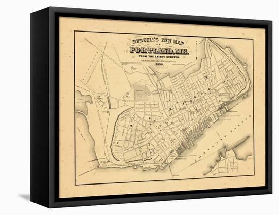 1869, Portland, Maine-null-Framed Stretched Canvas
