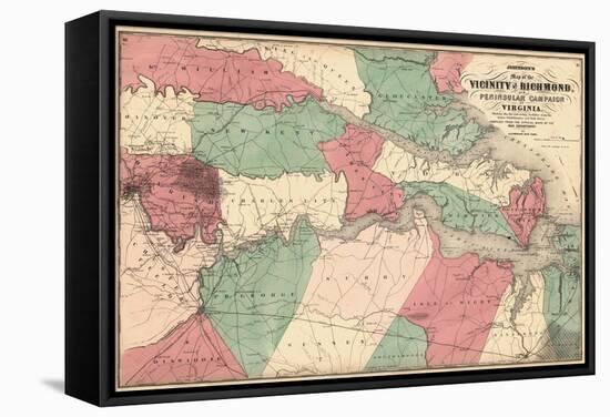 1869, Richmond Vicinity and Peninsular Campaign, Virginia, United States-null-Framed Stretched Canvas