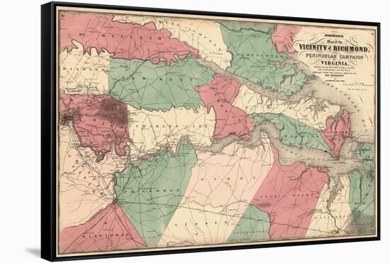 1869, Richmond Vicinity and Peninsular Campaign, Virginia, United States-null-Framed Stretched Canvas