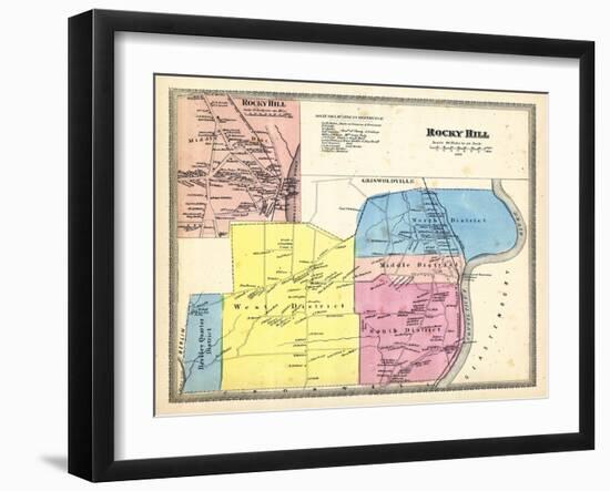 1869, Rocky Hill, Rocky Hill Town, Griswoldville, Connecticut, United States-null-Framed Giclee Print