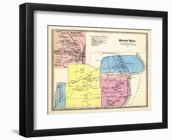 1869, Rocky Hill, Rocky Hill Town, Griswoldville, Connecticut, United States-null-Framed Giclee Print