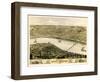 1869, Saint Charles Bird's Eye View, Missouri, United States-null-Framed Giclee Print