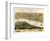 1869, Saint Charles Bird's Eye View, Missouri, United States-null-Framed Giclee Print