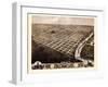 1869, Topeka Bird's Eye View, Kansas, United States-null-Framed Giclee Print