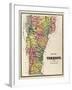 1869, Vermont Map, Vermont, United States-null-Framed Giclee Print