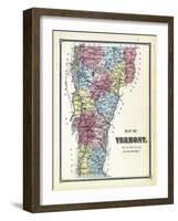 1869, Vermont Plan, Vermont, United States-null-Framed Giclee Print