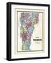 1869, Vermont Plan, Vermont, United States-null-Framed Giclee Print