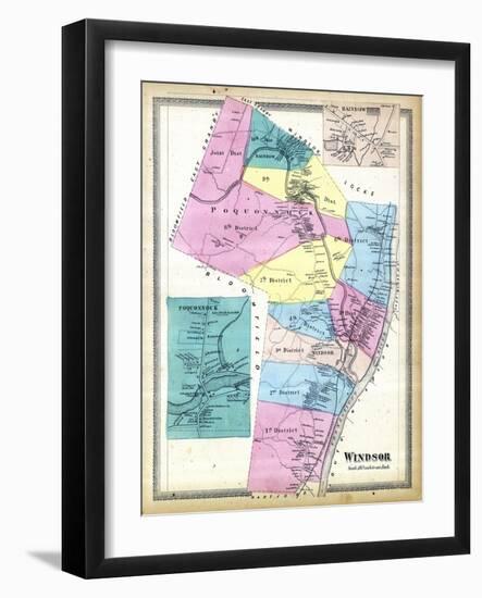 1869, Windsor, Poquonnock, Rainbow, Connecticut, United States-null-Framed Giclee Print