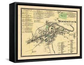 1869, Woodstock Town, Vermont, United States-null-Framed Stretched Canvas