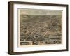 1870, Akron Bird's Eye View, Ohio, United States-null-Framed Giclee Print