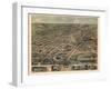 1870, Akron Bird's Eye View, Ohio, United States-null-Framed Giclee Print