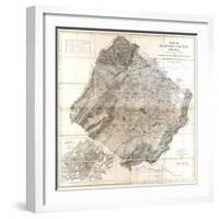 1870, Augusta County Wall Map, Virginia, United States-null-Framed Giclee Print