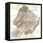 1870, Augusta County Wall Map, Virginia, United States-null-Framed Stretched Canvas