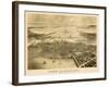 1870, Boston Bird's Eye View on July 4th, Massachusetts, United States-null-Framed Giclee Print