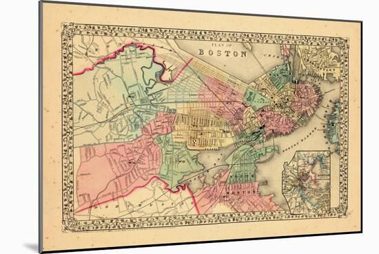 1870, Boston, Massachusetts-null-Mounted Giclee Print