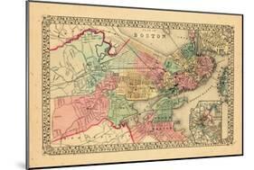 1870, Boston, Massachusetts-null-Mounted Giclee Print