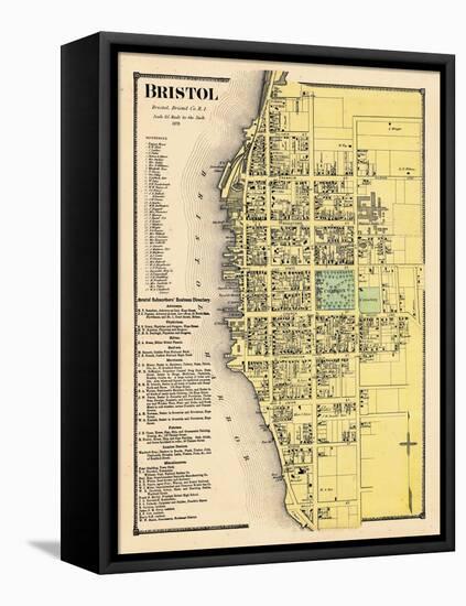 1870, Bristol Town, Rhode Island, United States-null-Framed Stretched Canvas