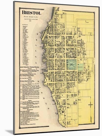 1870, Bristol Town, Rhode Island, United States-null-Mounted Giclee Print