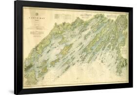 1870, Casco Bay Chart, Maine, Maine, United States-null-Framed Giclee Print