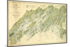 1870, Casco Bay Chart, Maine, Maine, United States-null-Mounted Giclee Print