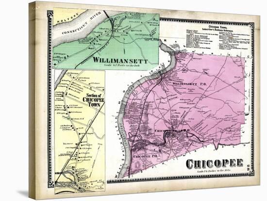 1870, Chicopee, Willimansett, Chicopee Town, Massachusetts, United States-null-Stretched Canvas