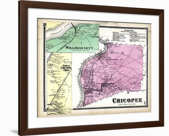 1870, Chicopee, Willimansett, Chicopee Town, Massachusetts, United States-null-Framed Giclee Print