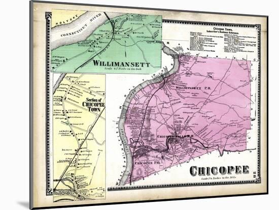 1870, Chicopee, Willimansett, Chicopee Town, Massachusetts, United States-null-Mounted Giclee Print