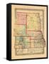 1870, Colorado, Kansas, Montana, Nebraska, North Dakota, South Dakota, Wyoming-null-Framed Stretched Canvas