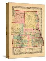 1870, Colorado, Kansas, Montana, Nebraska, North Dakota, South Dakota, Wyoming-null-Stretched Canvas