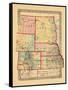 1870, Colorado, Kansas, Montana, Nebraska, North Dakota, South Dakota, Wyoming-null-Framed Stretched Canvas