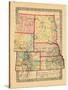 1870, Colorado, Kansas, Montana, Nebraska, North Dakota, South Dakota, Wyoming-null-Stretched Canvas