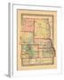 1870, Colorado, Kansas, Montana, Nebraska, North Dakota, South Dakota, Wyoming-null-Framed Giclee Print