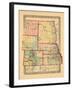 1870, Colorado, Kansas, Montana, Nebraska, North Dakota, South Dakota, Wyoming-null-Framed Giclee Print