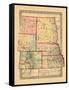 1870, Colorado, Kansas, Montana, Nebraska, North Dakota, South Dakota, Wyoming-null-Framed Stretched Canvas