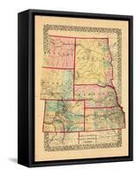 1870, Colorado, Kansas, Montana, Nebraska, North Dakota, South Dakota, Wyoming-null-Framed Stretched Canvas