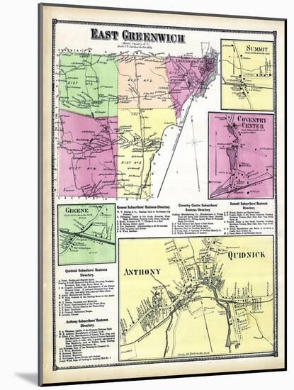 1870, Greenwich East, Sumit, Coventry Center, Greene Anthony, Quidnick, Rhode Island, United States-null-Mounted Giclee Print