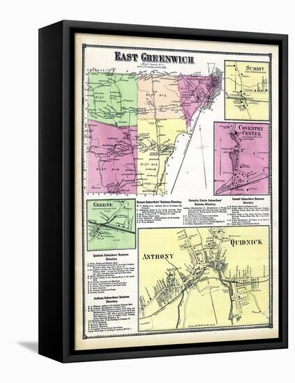 1870, Greenwich East, Sumit, Coventry Center, Greene Anthony, Quidnick, Rhode Island, United States-null-Framed Stretched Canvas