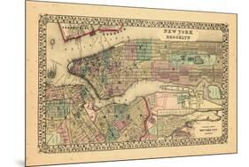 1870, New York and Brooklyn-null-Mounted Giclee Print