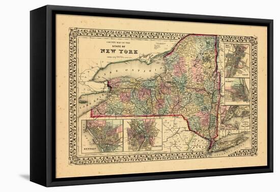 1870, New York-null-Framed Stretched Canvas