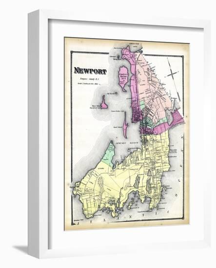 1870, Newport, Rhode Island, United States-null-Framed Giclee Print