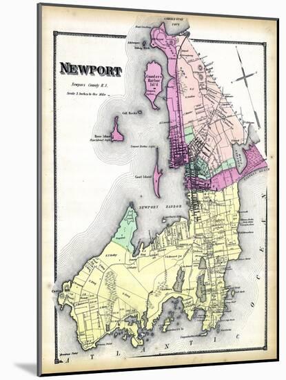 1870, Newport, Rhode Island, United States-null-Mounted Giclee Print