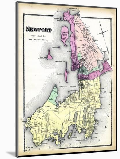 1870, Newport, Rhode Island, United States-null-Mounted Giclee Print