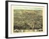 1870, Norwalk Bird's Eye View, Ohio, United States-null-Framed Giclee Print