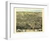 1870, Norwalk Bird's Eye View, Ohio, United States-null-Framed Giclee Print