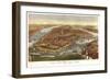 1870 NYC Map-N. Harbick-Framed Premium Giclee Print