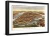 1870 NYC Map-N. Harbick-Framed Premium Giclee Print