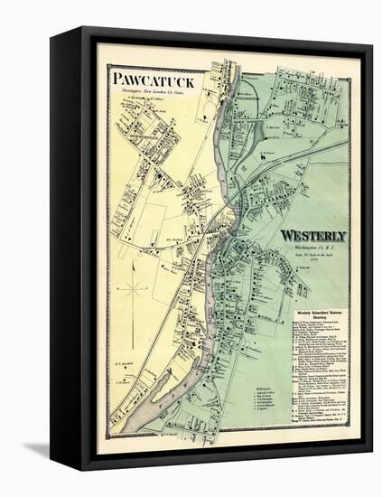 1870, Powcatuck, Westerly 2, Rhode Island, United States-null-Framed Stretched Canvas