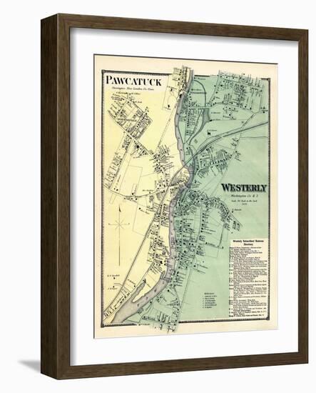 1870, Powcatuck, Westerly 2, Rhode Island, United States-null-Framed Giclee Print